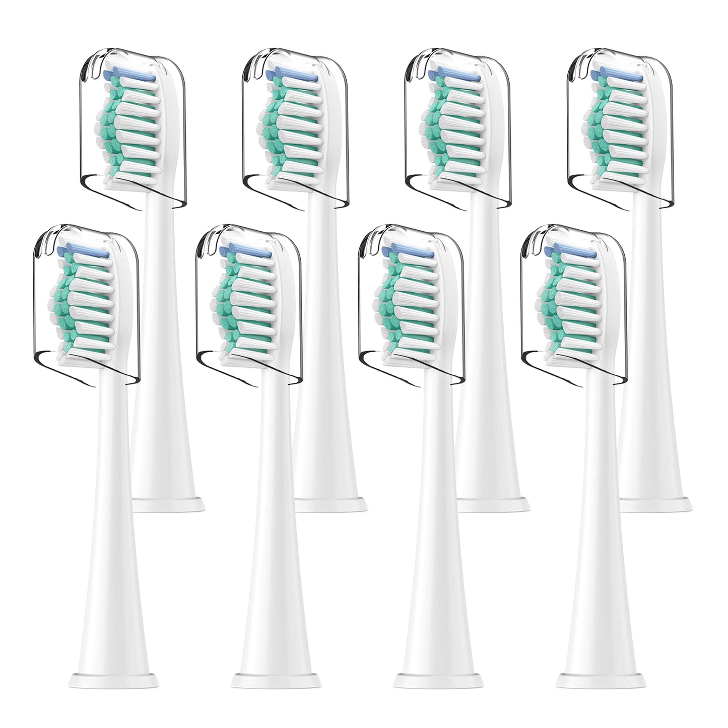 Toothbrush Heads, 8 Pack Electric Toothbrush Replacement Heads for Philips Sonicare Soft Dupont Bristles Replacement Toothbrush Heads for Oral Care