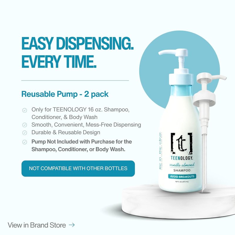 Teenology Teen Shampoo - Non-Comedogenic Formula for Clear Skin & Healthy Hair | 16 oz - Papaya