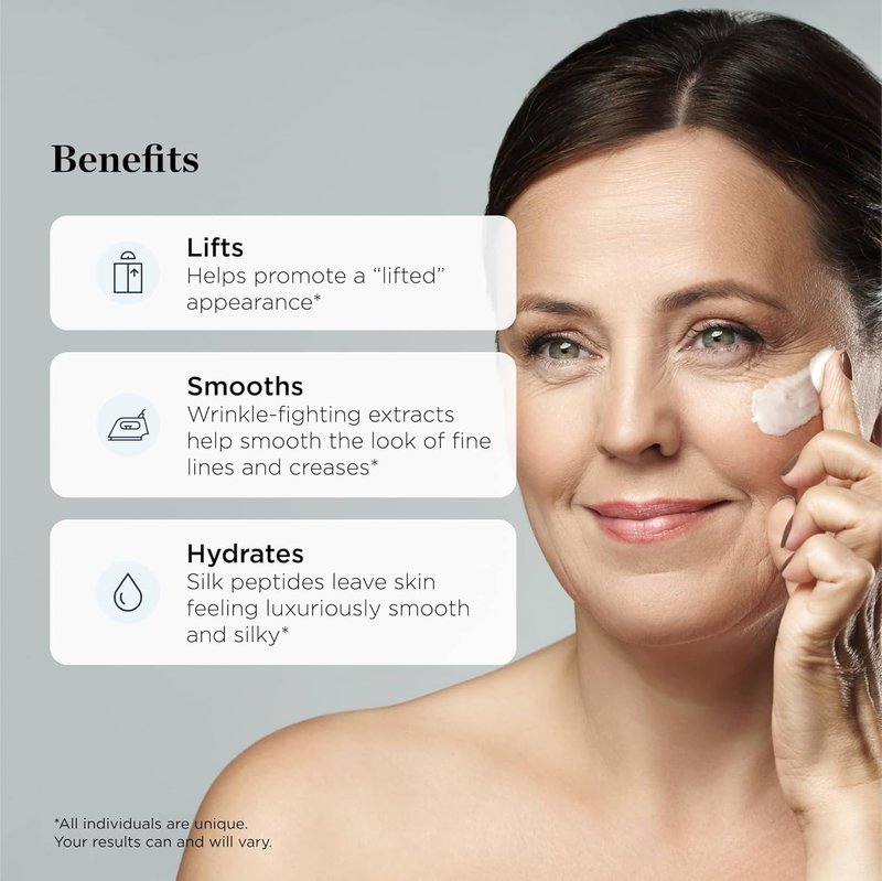 Beverly Hills MD Lift & Firm Sculpting Cream - Anti-Aging Lotion for Tightening & Toning Skin | Smooth Face, Neck & Décolleté with Silk Peptides & Aloe Vera