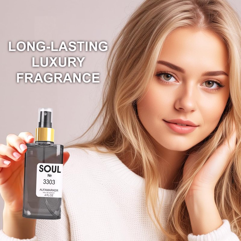 ALFAMARKER SOUL №3104 Central Molecule | Unisex Perfume for Women & Men | Long Lasting Eau de Parfum Spray 4.0 Fl Oz / 120 ml | Boutique-Inspired Oriental Women’s Fragrance