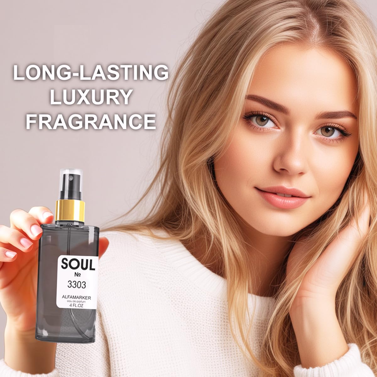 ALFAMARKER SOUL №3104 Central Molecule | Unisex Perfume for Women & Men | Long Lasting Eau de Parfum Spray 4.0 Fl Oz / 120 ml | Boutique-Inspired Oriental Women’s Fragrance