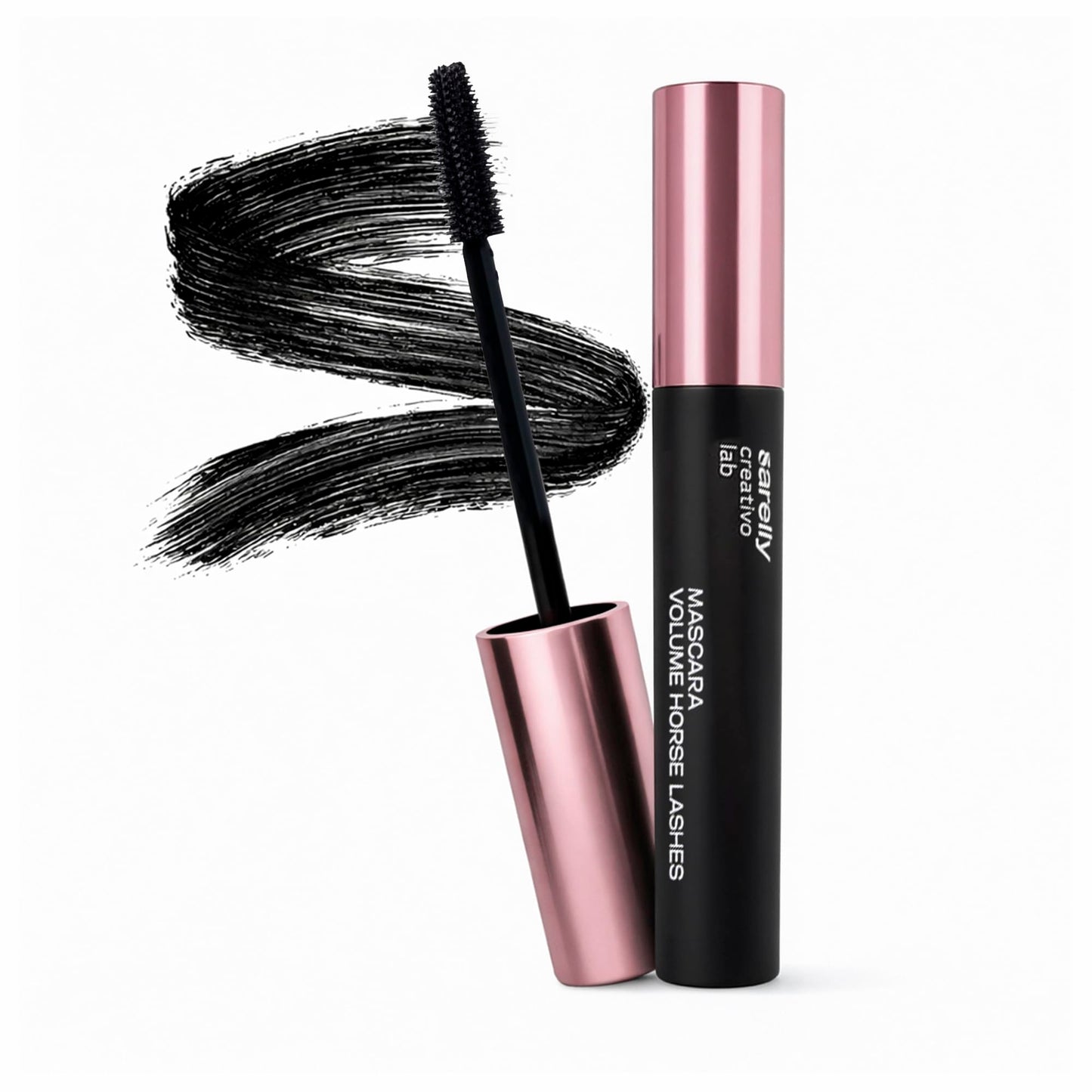 SARELLY Horse Lashes Mascara | Waterproof | Volumizing & Lengthening | Lash-Conditioning | Vegan & Cruelty-Free