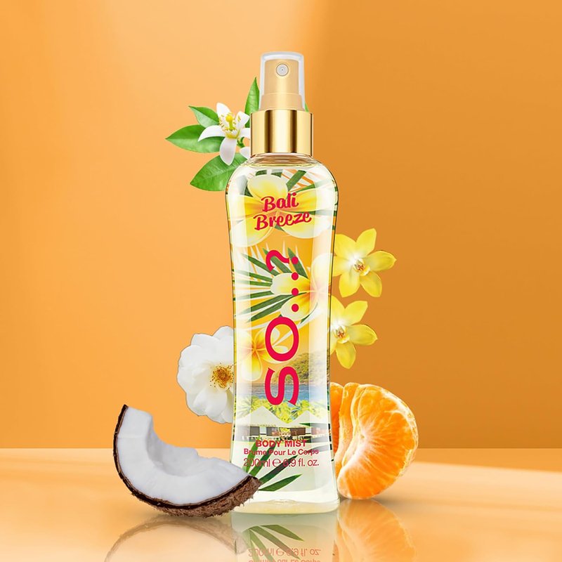 Bali Breeze Body Mist - Refreshing Women's Fragrance | 6.9 oz | Pack of 2