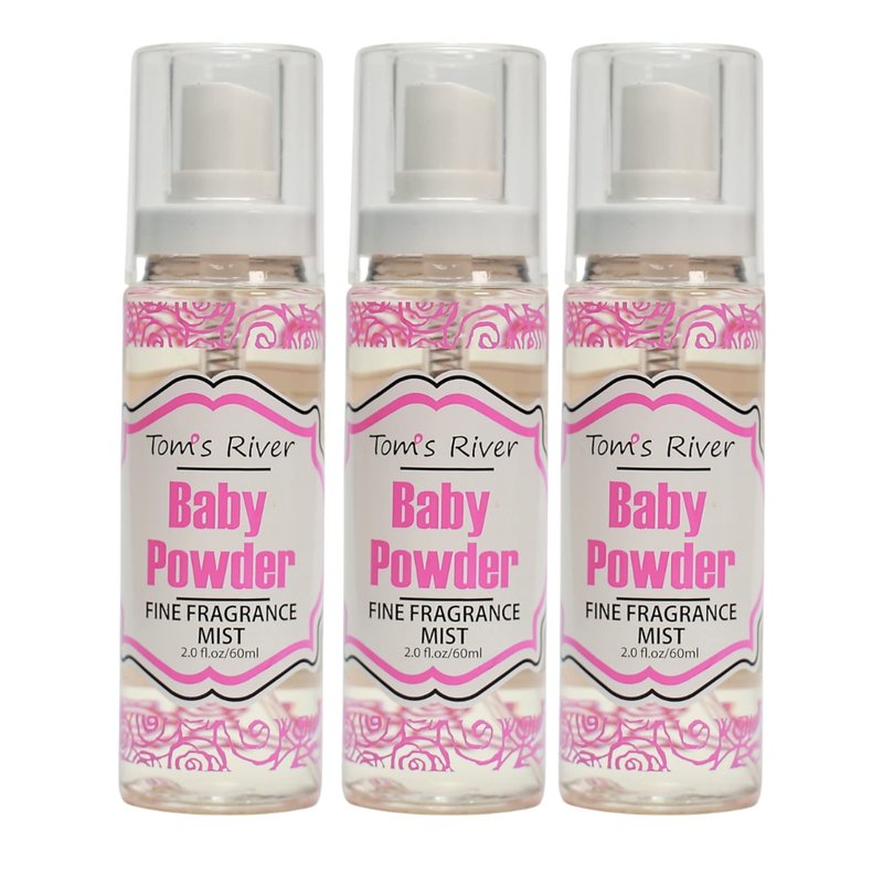 Infinix Baby Fresh Powder Fine Fragrance Mist, 2 fl oz, Pack of 3, Body Spray for Women, Gentle and Long Lasting Perfume for Men & Women, For Daily Use