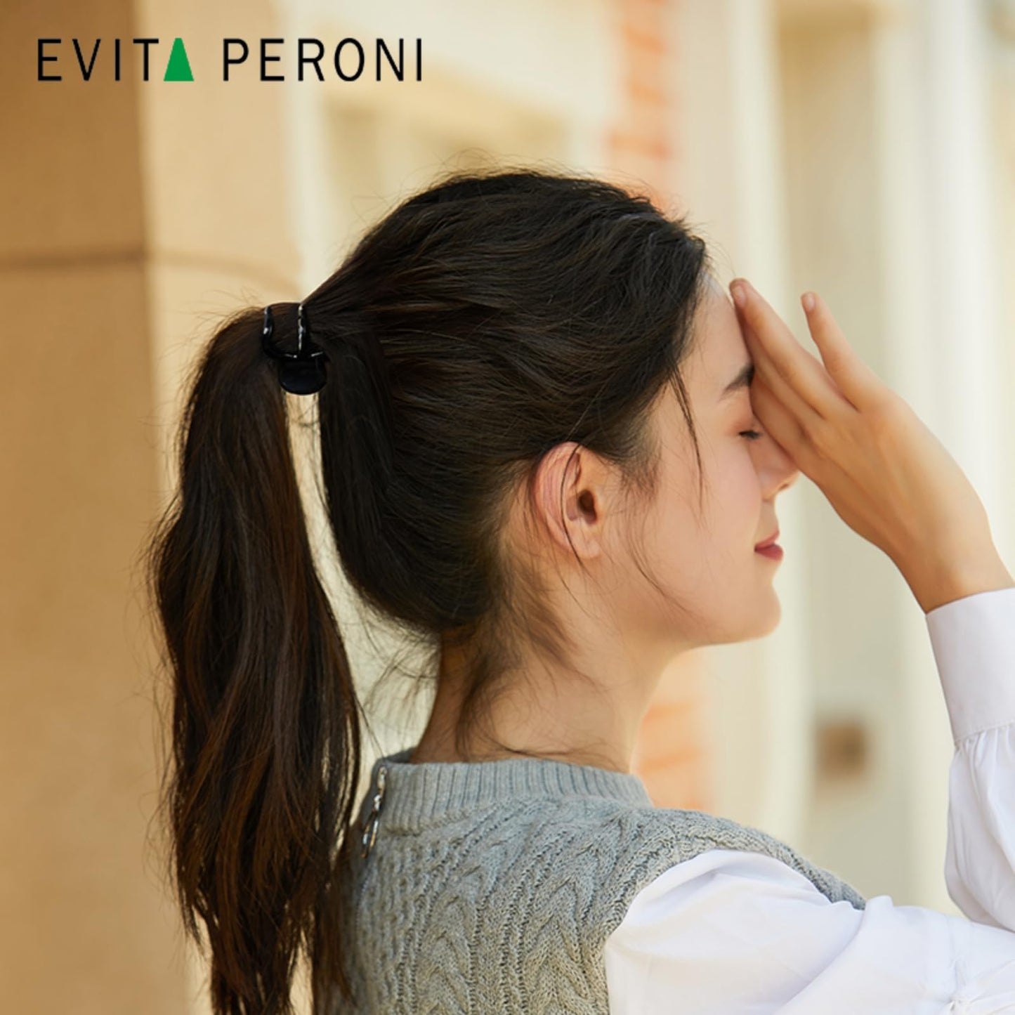 EVITA PERONI Hair Claw Clips for Thick Hair Women Small Hair Clips for Women Strong Hold Ponytail Hair Clip No Slip Jaw Clamps Girls-Black