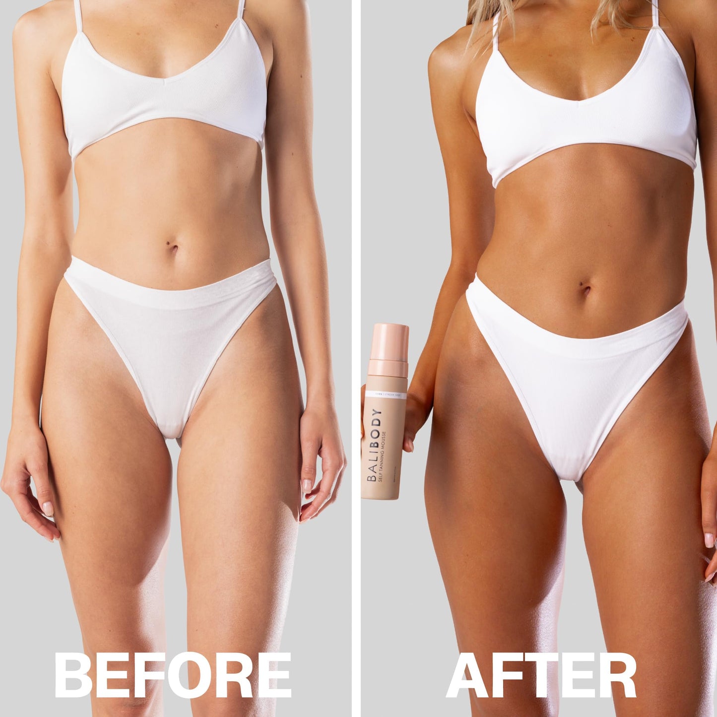 Bali Body Dark Self-Tanning Mousse + Mitt Bundle | Natural Looking Perfect Bronzed Shade | Streak-Free Green Based Tinted Self-Tanner + Reusable Stain-Free Tan Applicator | Vegan, Cruelty Free