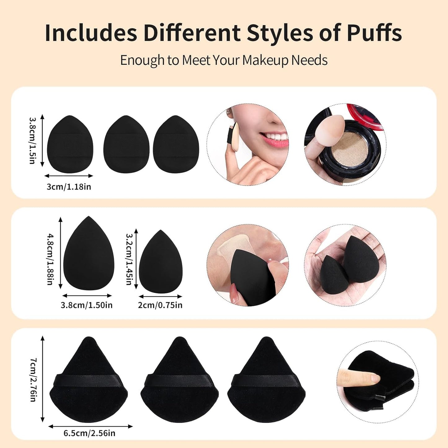 MAGEFY Makeup Brush Set 40 Pcs Makeup Tool Set Premium Synthetic Foundation Powder Concealers Eye shadows Blush Makeup Brushes(Black)