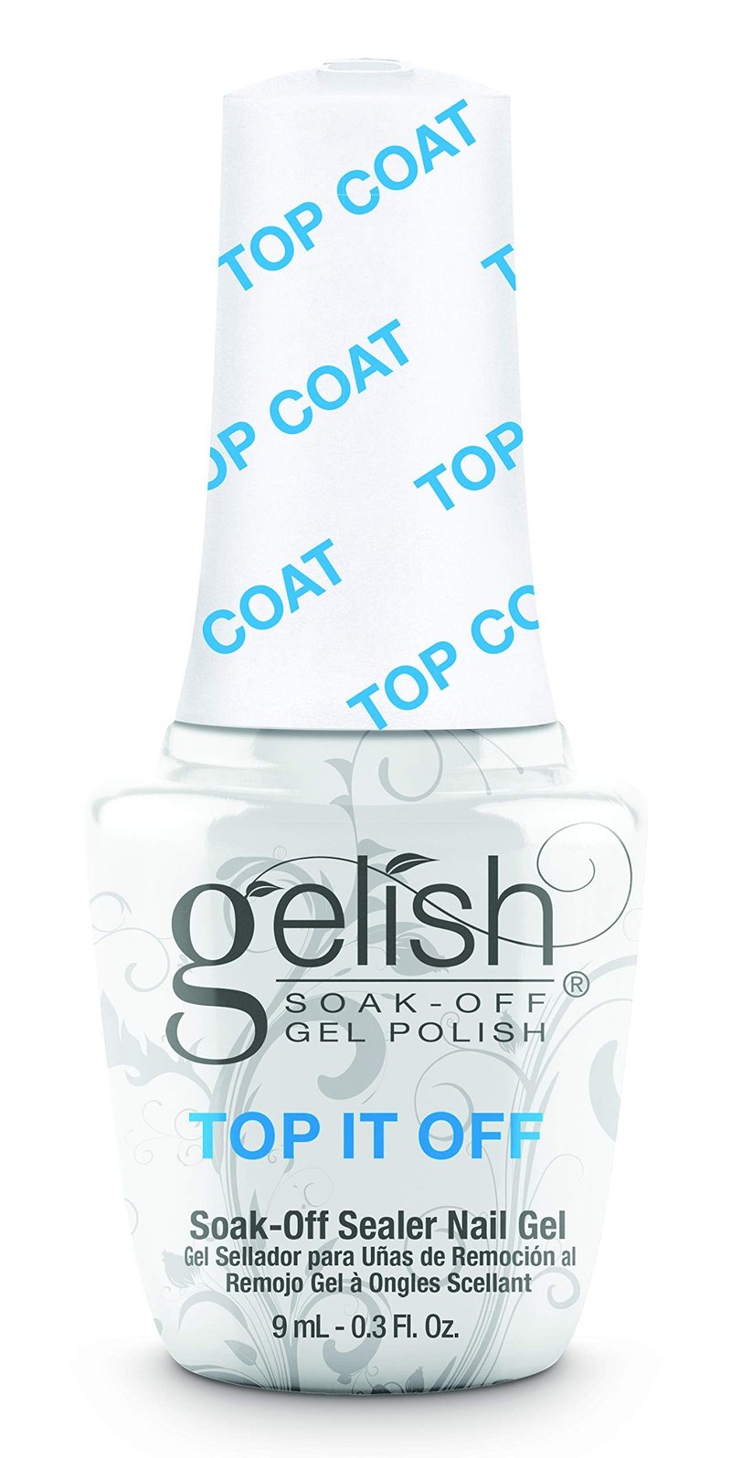 Gelish MINI Top It Off - 9ml Sealer Top Coat LED Gel Polish, High-Gloss Top Coat for Long-Lasting Shine and Durability - Perfect for Professional and At-Home Use