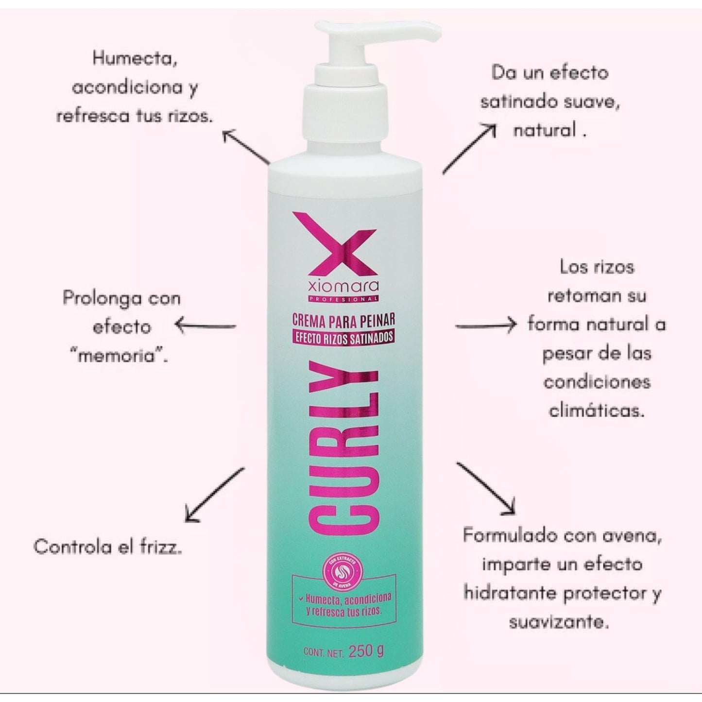 Xiomara Curl Cream for Straight Hair, Curling Cream for Wavy Hair, Curl Defining, Frizz Control for Curly Hair, 4.85 fl oz