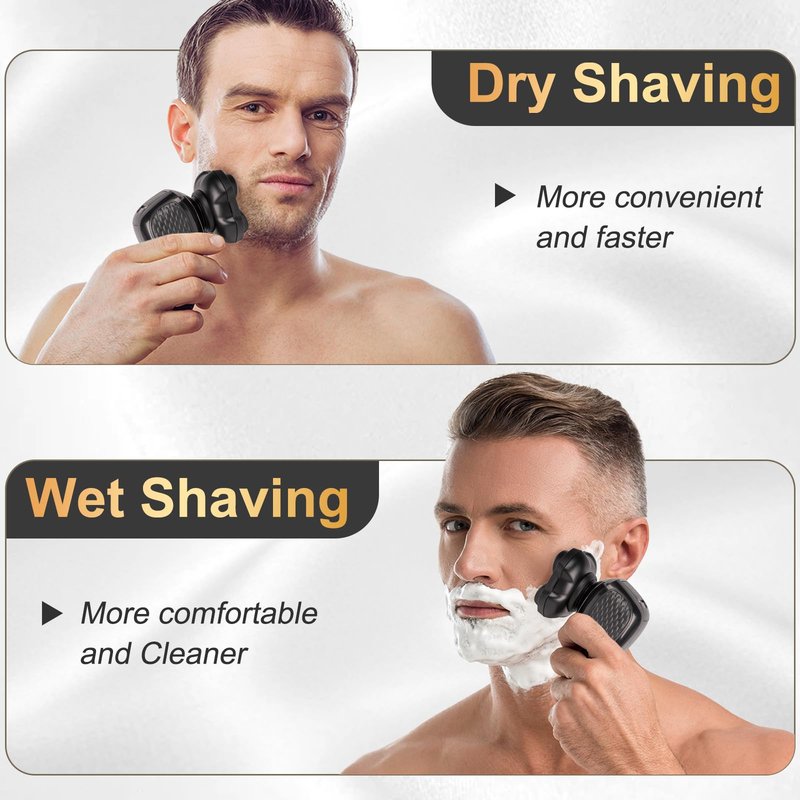 Shaver Replacement Heads Compatible with Microtouch Titanium Head Shaver, for Bald Men Electric Shaver Replacement Heads,2 Pack