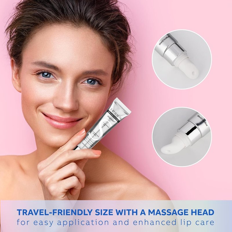 Peptide Lip Treatment Butter Balm - Mini Plumping Gloss Set with Hyaluronic Acid | Overnight Hydrating Balm for Glowy Skin