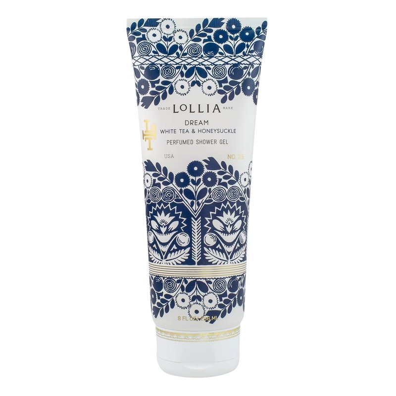 Lollia Dream Shower Gel - Hydrating Women's Body Wash with White Tea & Honeysuckle | 8 fl oz, Luxury Shea Moisture