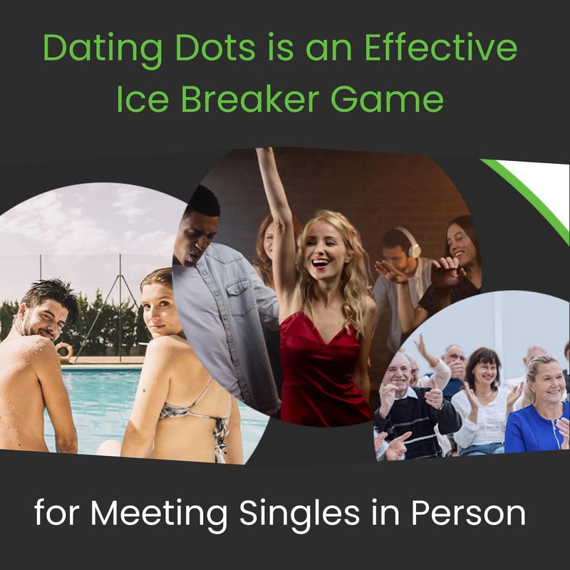 Dating Dots New Fun Game to Meet Singles with Temporary Tattoos | Effective Ice Breaker for Dating | Waterproof, Glow in the Dark | Unique Party Game for Singles
