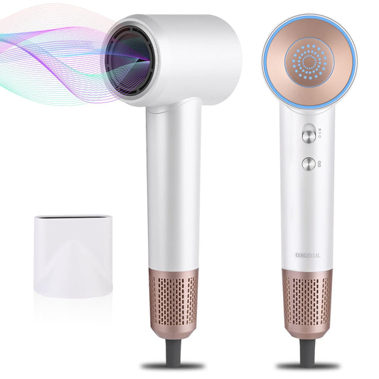 Hair Dryer|High Speed Hair Dryers |150000 RPM Professional Negative Ionic Hair Dryer for Fast Drying (White)