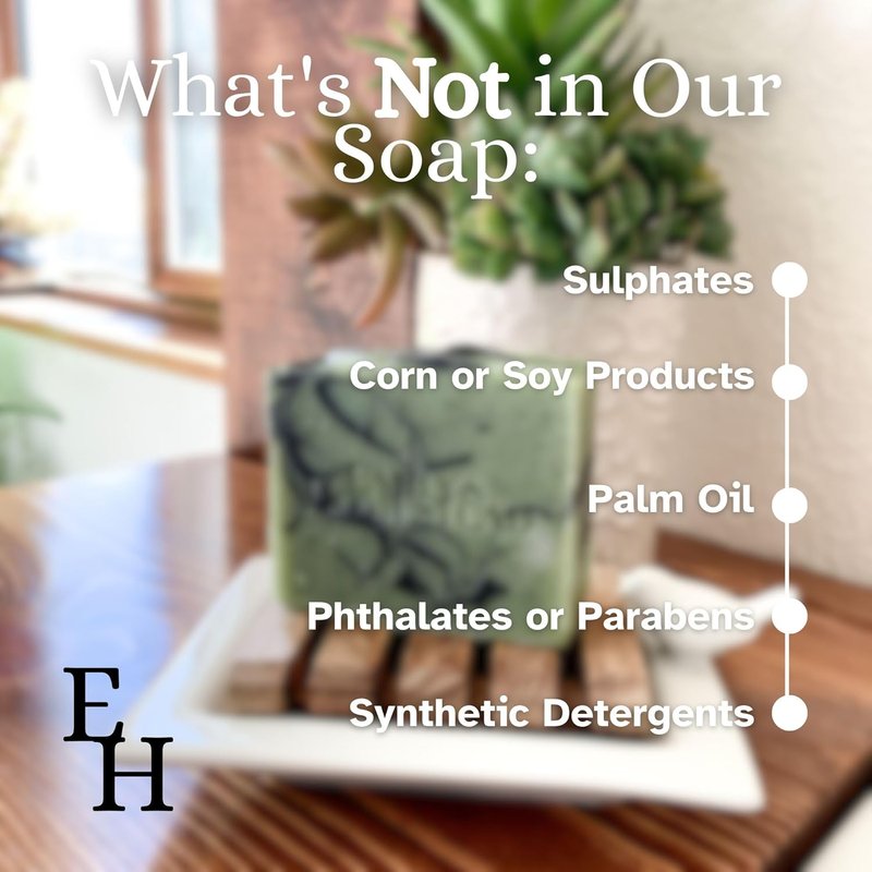 Natural Cucumber Oak Exfoliating Bar Soap - 3 Pack | Emily's Homestead