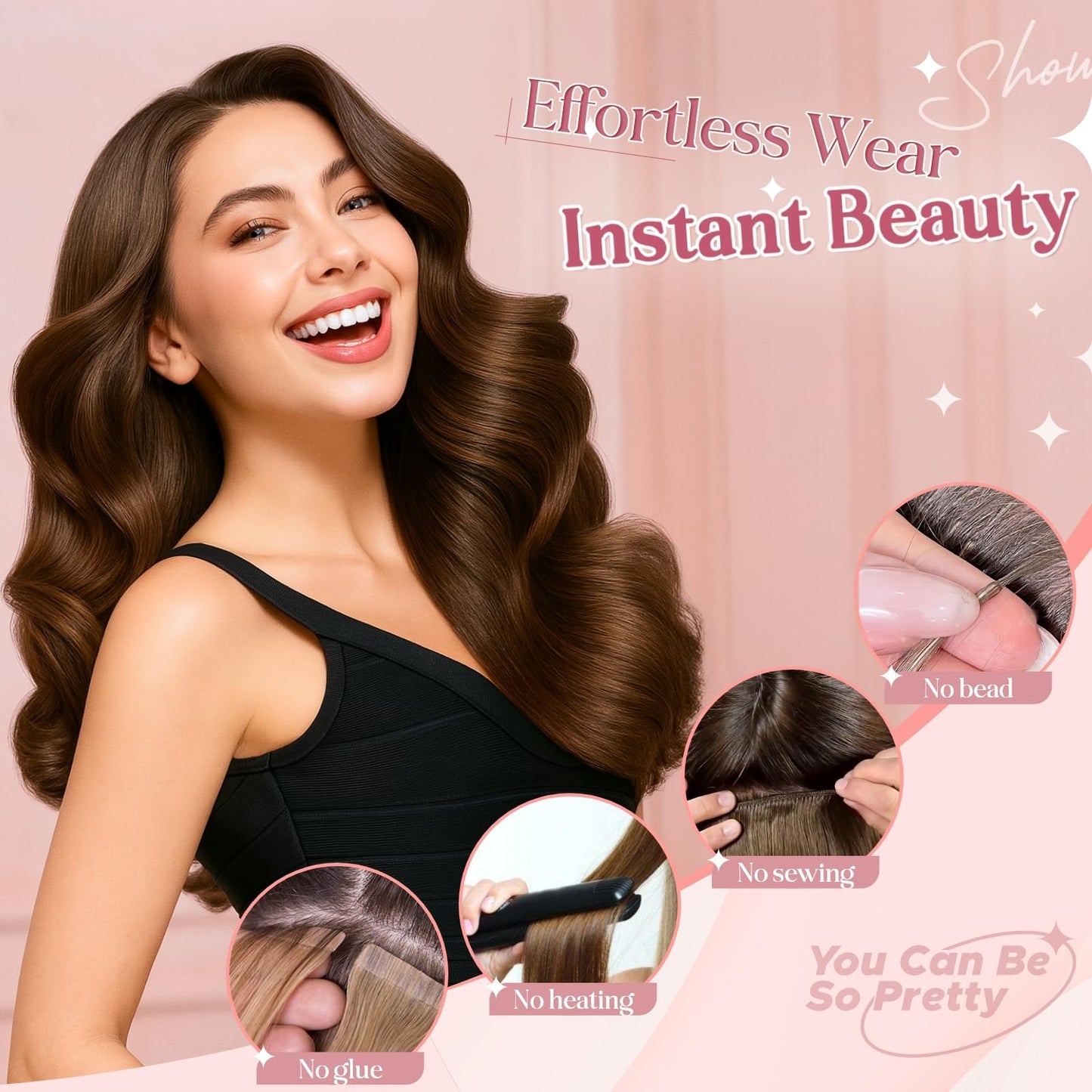 SEGOHAIR Clip In Hair Extensions for women One Piece 5 Clips Real Human Remy Hair Extension Long Straight Hairpieces for women 18 Inches #1B Natural Black