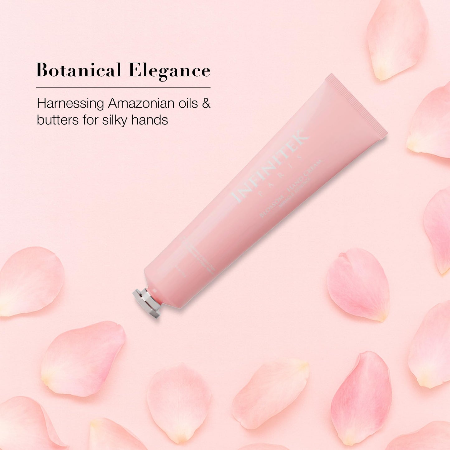 Infinitek Paris | Blossom Hand Cream - Moisturizing Cream for Dry Hands | Galentine’s Gifts & Valentine’s Day Gifts for Women | Anti Aging Hand Cream for Women | 70 g / 2.4 fl oz