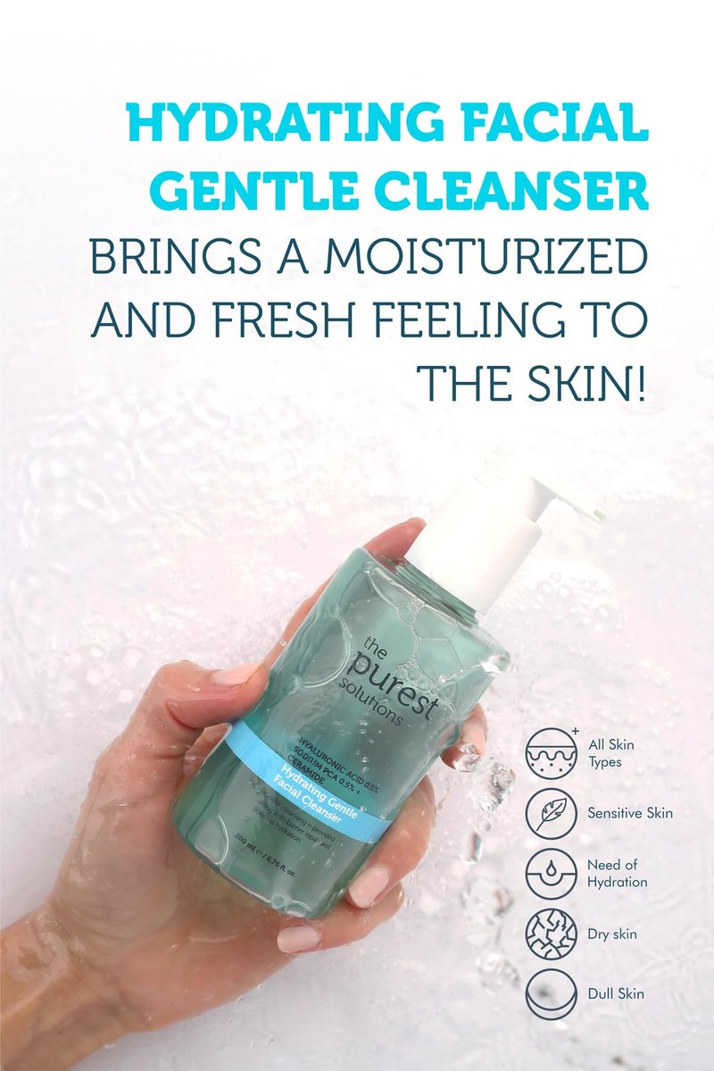 The Purest Solutions Exfoliating Salicylic Acid Cleanser Facial Cleanser (0.5% Salicylic Acid & 1% Niacinamide) - For Oily/Combination Skin - Reduces Pimples and Acne Prone - Vegan (6.76 fl. oz)