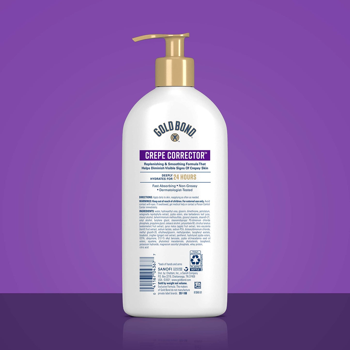 Gold Bond Age Renew Crepe Corrector Body Lotion, Replenishing & Smoothing Formula, 8 oz. & Age Renew Crepe Corrector Body Lotion, Replenishing & Smoothing Formula, 14 oz.
