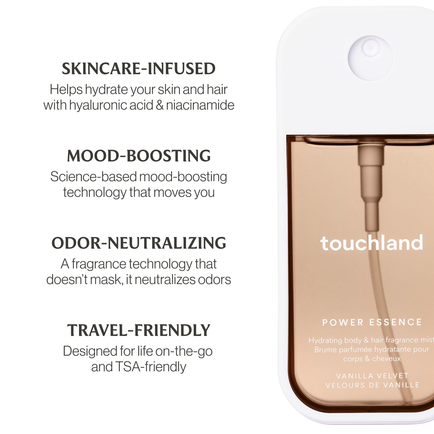 Touchland Vanilla Indulgence Hand Sanitizer & Body Mist Set Travel Size