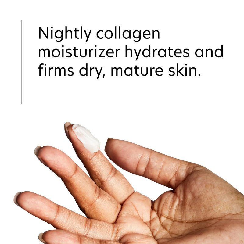PCA SKIN Hydrating Collagen Cream - Firming Night Cream for Dry Mature Skin | Enriched with Shea Butter & Olive Oil