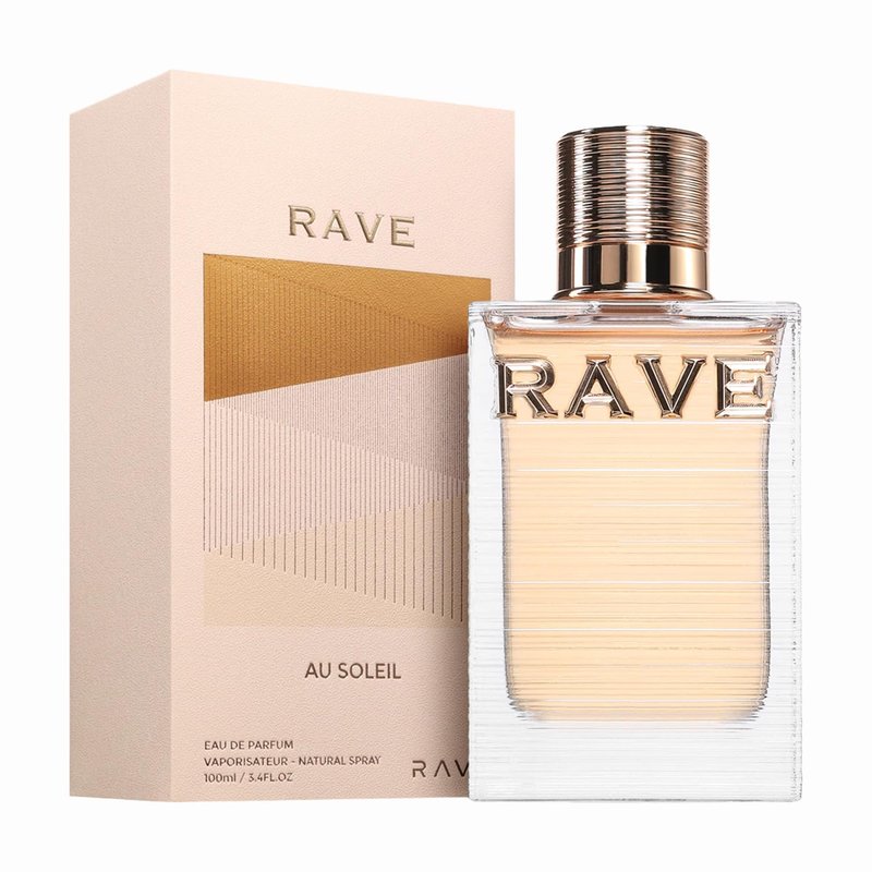 Rave Au Soleil Eau de Parfum Spray - Fruity Floral Amber Scent | Long-Lasting Unisex Fragrance, 3.4 oz