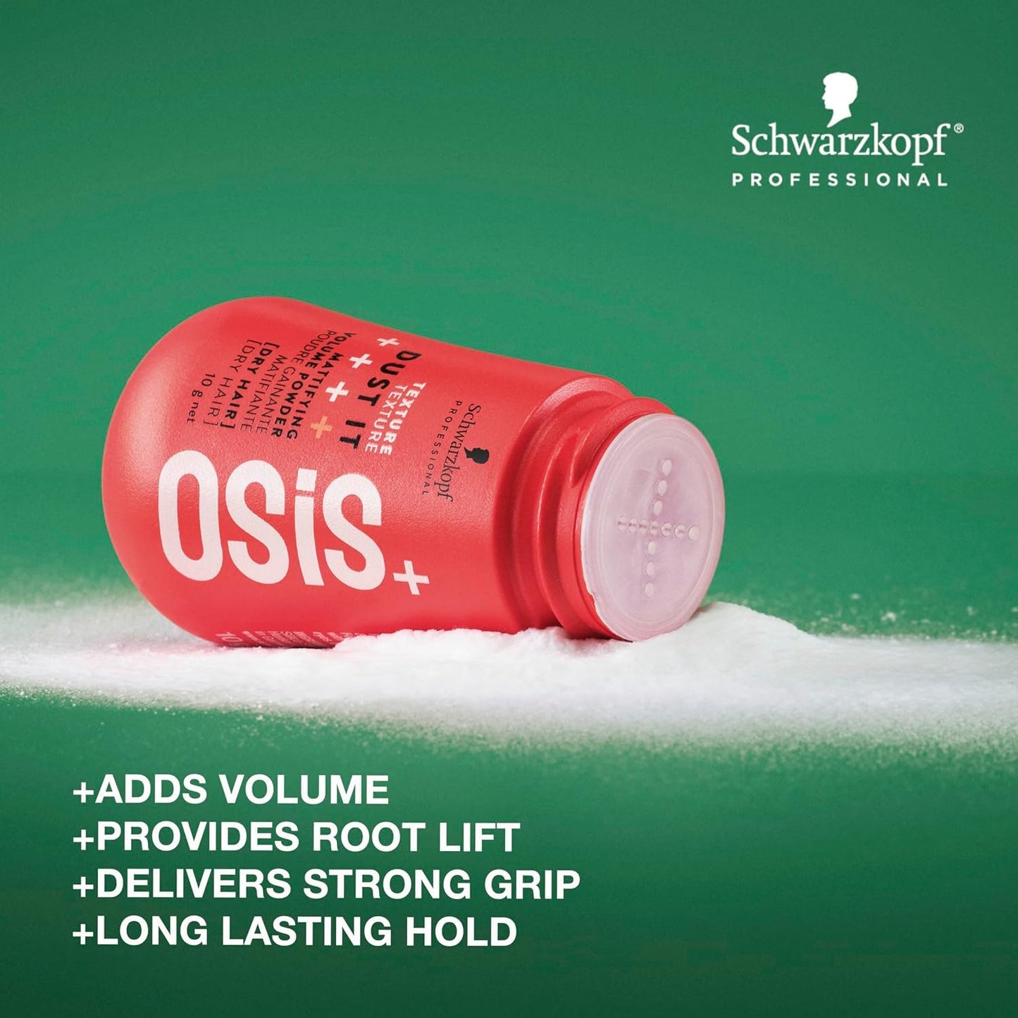 OSiS+ Dust It Mattifying Volume Powder (0.35 oz) and Flexwax Ultra Strong Hair Styling Cream Wax (2.8 oz) Bundle