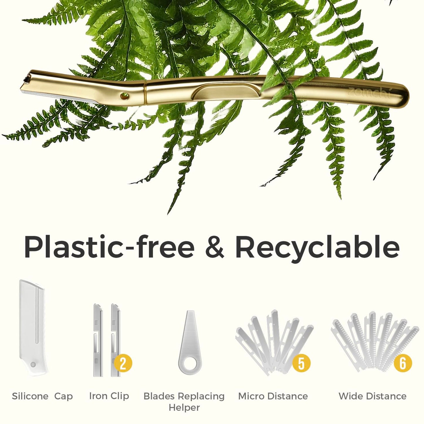 Dermaplaning Razor and 10pcs Wide Blade Refills and 10pcs Micro Blade Refills