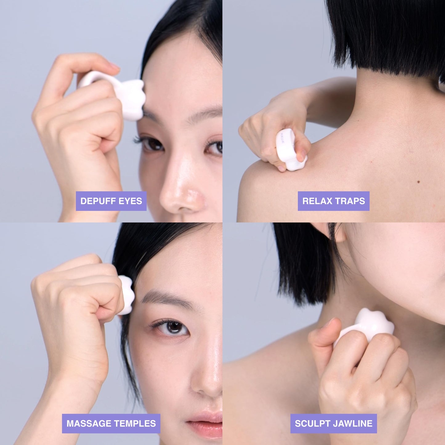 HAUA Ring Gua Sha, Korean facial tools, Premium Natural Ceramic, Massager, Multi-use Face & Body, Valentine's Day Gifts for Woman | 2oz