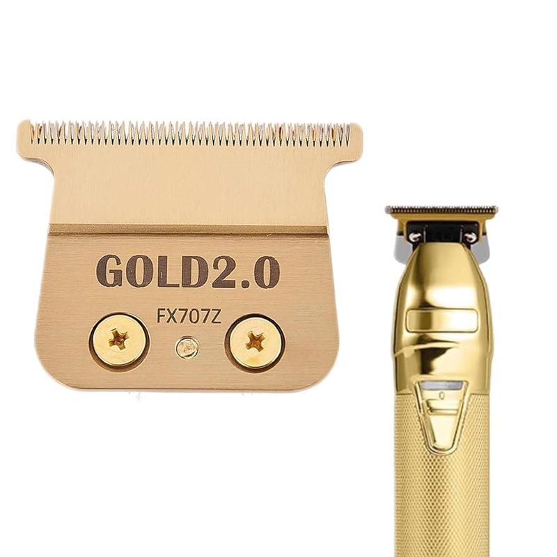 FX707Z DLC 2.0 Replacement Trimmer Blades - Zero-Gapped Compatible with BaByliss PRO Gold