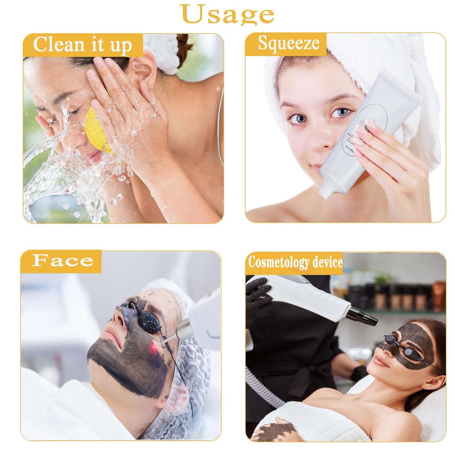 Marfort Carbon Peel Cream Gel for Facial Skin Rejuvenation Black Doll Deep Cleaning with Carbon Gel Safe & Effective（80ml）