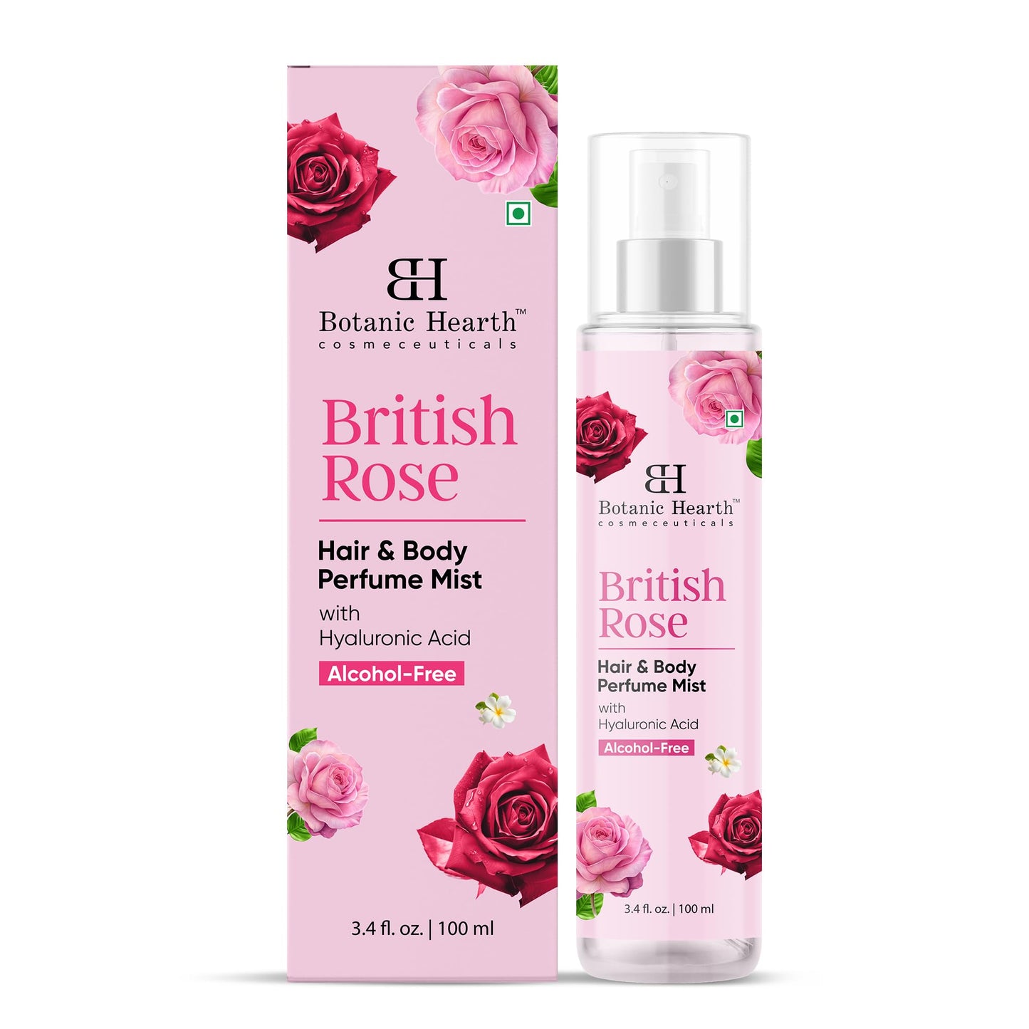 Botanic Hearth Eau Fraiche Hair Perfume & Body Mist, Long-Lasting Hair Deodorizer & Body Scent for Women & Men, Alcohol-Free Clean Fragrance Hair Spray For Everyday Wear, All Day Freshness