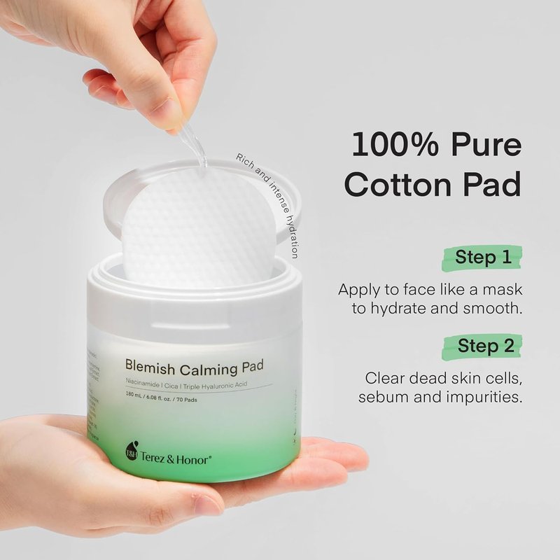 Niacinamide & Hyaluronic Acid Serum Pads - Brightening, Soothing Toner for Blemish-Prone Skin | Pre-Soaked Daily Use