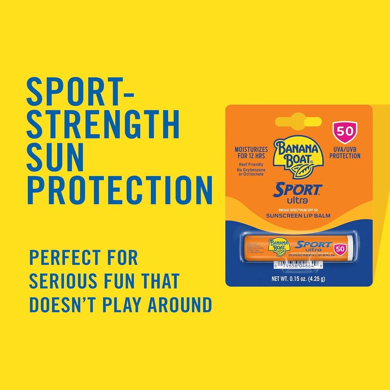 Banana Boat Ultra Sunscreen Lip Balm - Broad Spectrum SPF 50+ | 0.15 oz, 10 Count Pack