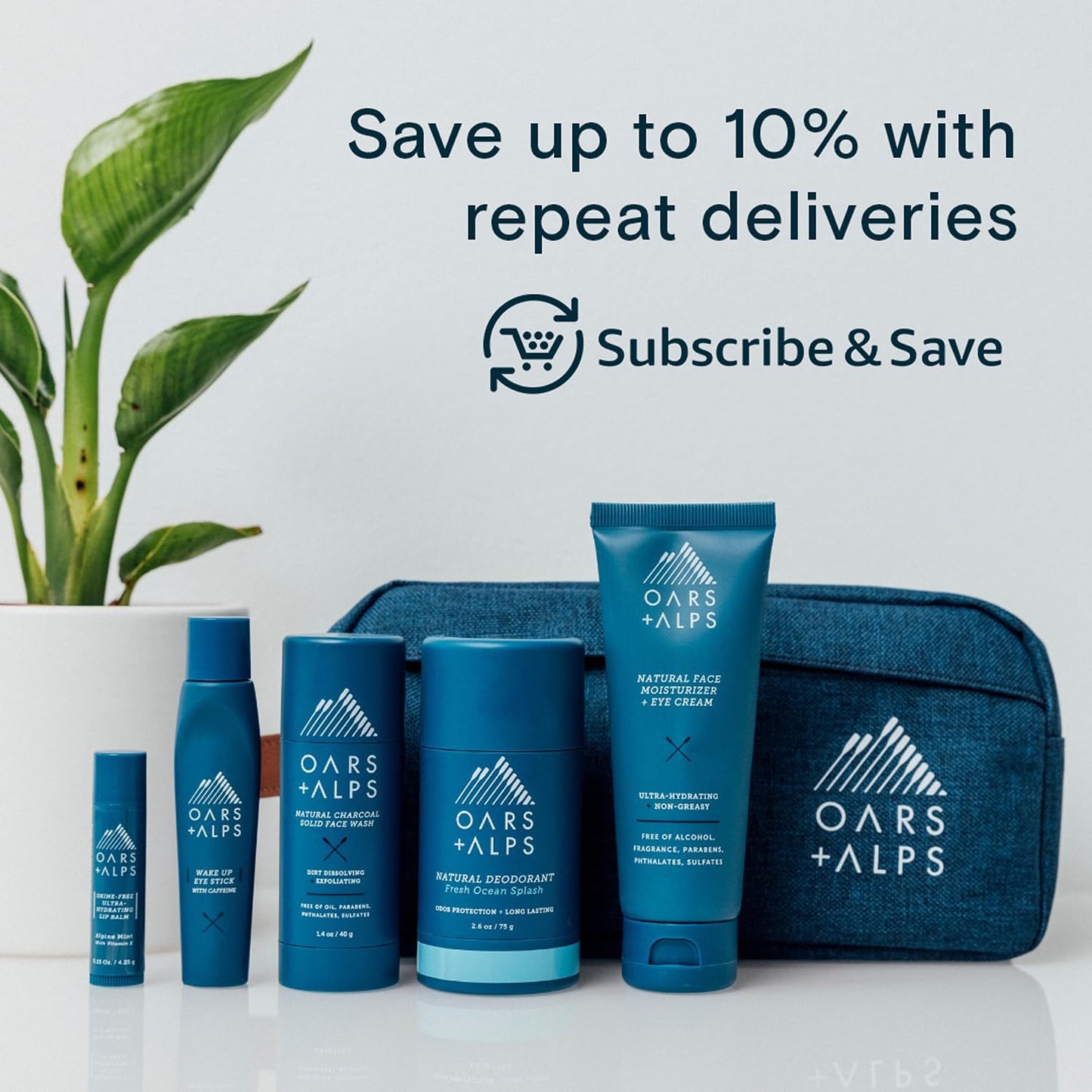 Oars + Alps Cooling Face & Body Wipes, Dual Sided Cleansing Wipes Towelettes for Post Workout, Activities,Commutes, Dermatologist Tested Skin Care with Menthol & Ginseng, Travel Friendly, 14ct