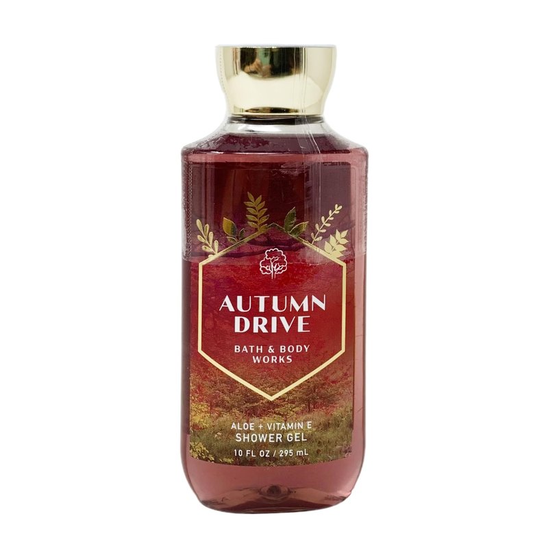 Bath & Body Works AUTUMN DRIVE Aloe + Vitamin E Shower Gel 3 Pack Bundle - 10 fl oz / 295 mL each