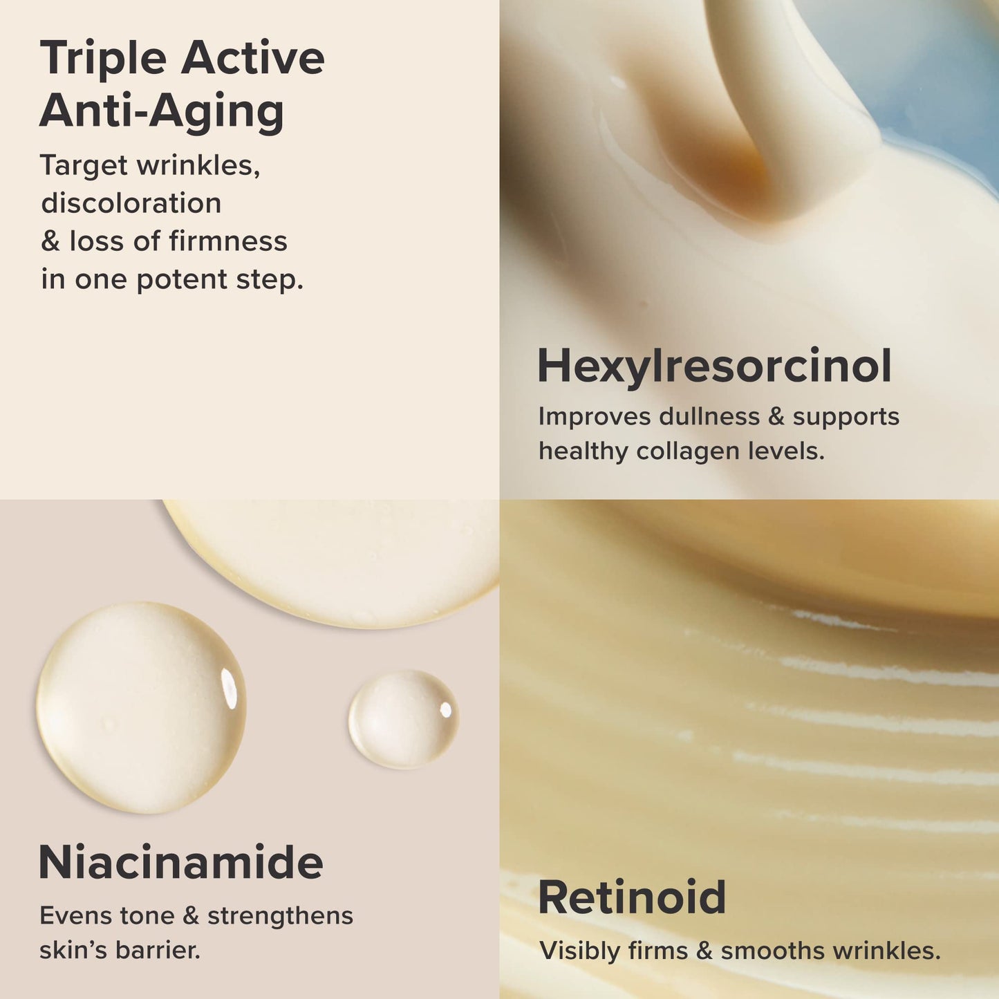 Paula’s Choice RESIST Triple Active Total Repair Serum, 3-in-1 Serum for Wrinkles, Dark Spots & Loss of Firmness with Niacinamide & Retinoid, Fragrance-Free, 1 Fl Oz