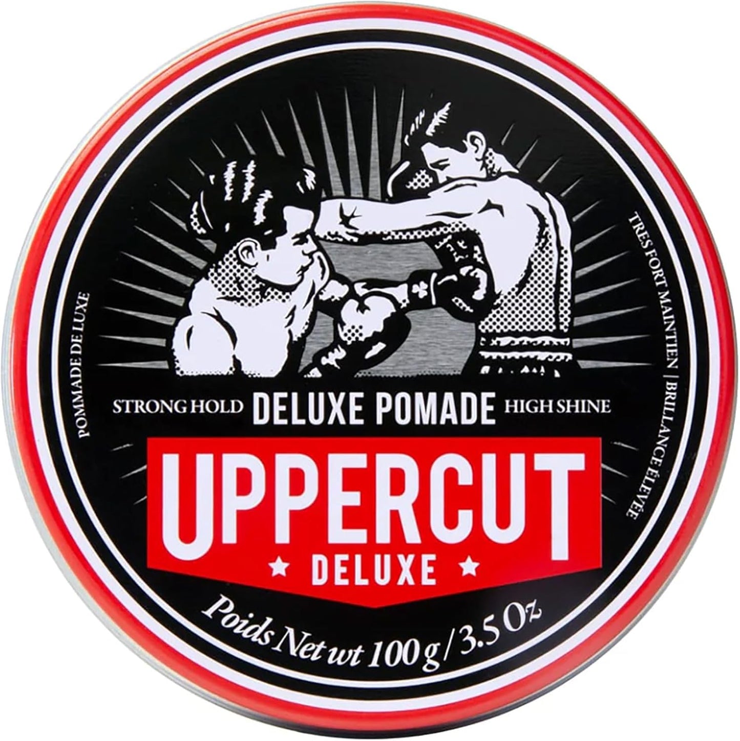 Uppercut Deluxe Pomade for Men - Strong Hold, High Shine | 3.5 oz Water-Based Hair Styling for Slick Backs & Pompadours