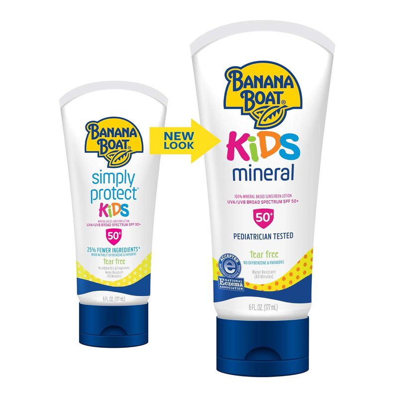 Kids Mineral Sunscreen Lotion SPF 50 - Twin Pack & Sport Stick | Travel Size Protection