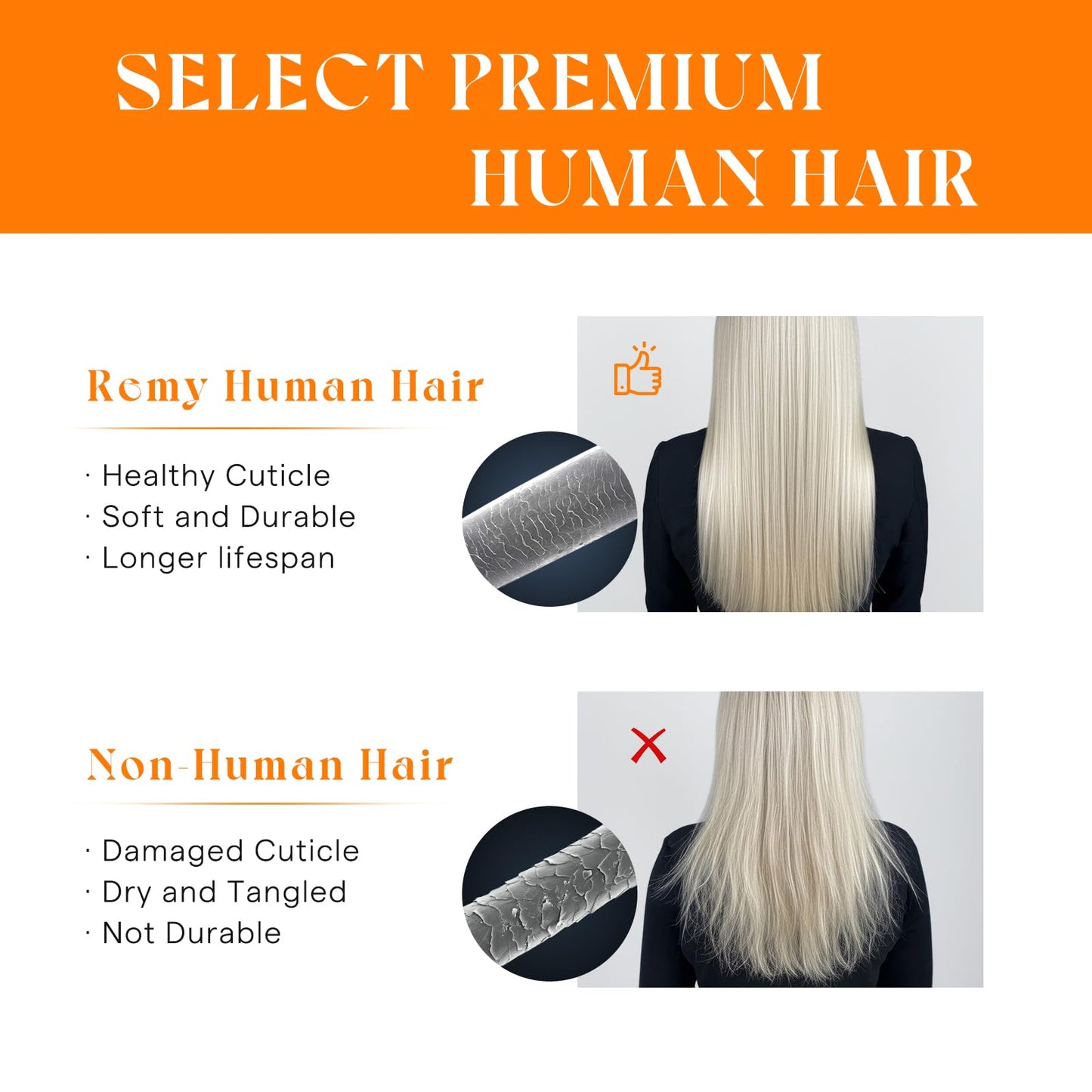 Sunny Hair Sew in Hair Extensions Real Human Hair Highlights Double-Wefted Light Brown with Platinum Blonde Short Hand-Tied Bundles All-Day Comfort 12 Inch 70G