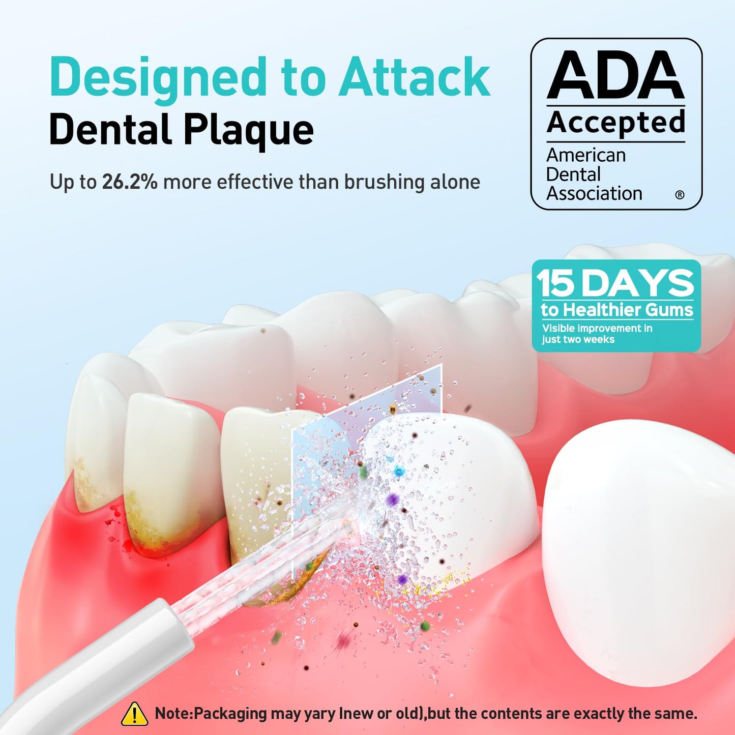 COSLUS ADA Accepted Water Dental Flosser Teeth Pick C20: Portable Cordless Oral Irrigator 300ML Rechargeable Travel Irrigation Cleaner IPX7 Waterproof Electric Flossing Machine, Professional Set White