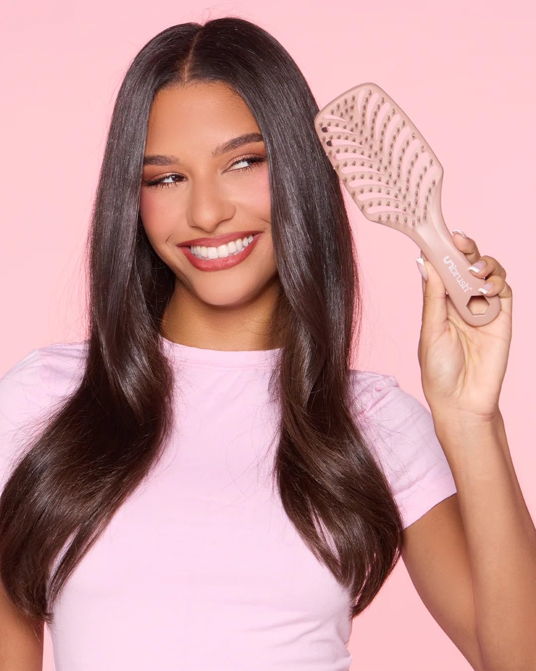 FHI Heat UNbrush Smooth Collection Heat Resistant Detangling Smoothing Brush for Pain-Free Brushing on All Hair Types