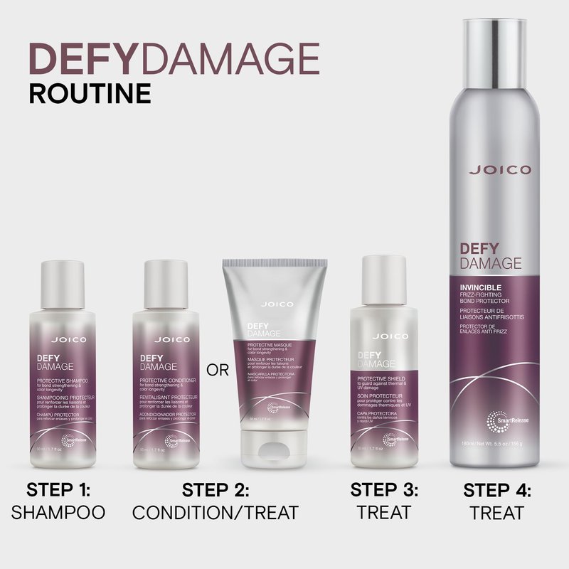 Joico Defy Damage Protective Masque | For Color-Treated Hair | Strengthen Bonds & Preserve Hair Color | With Moringa Seed Oil & Arginine | 1.7 Fl Oz