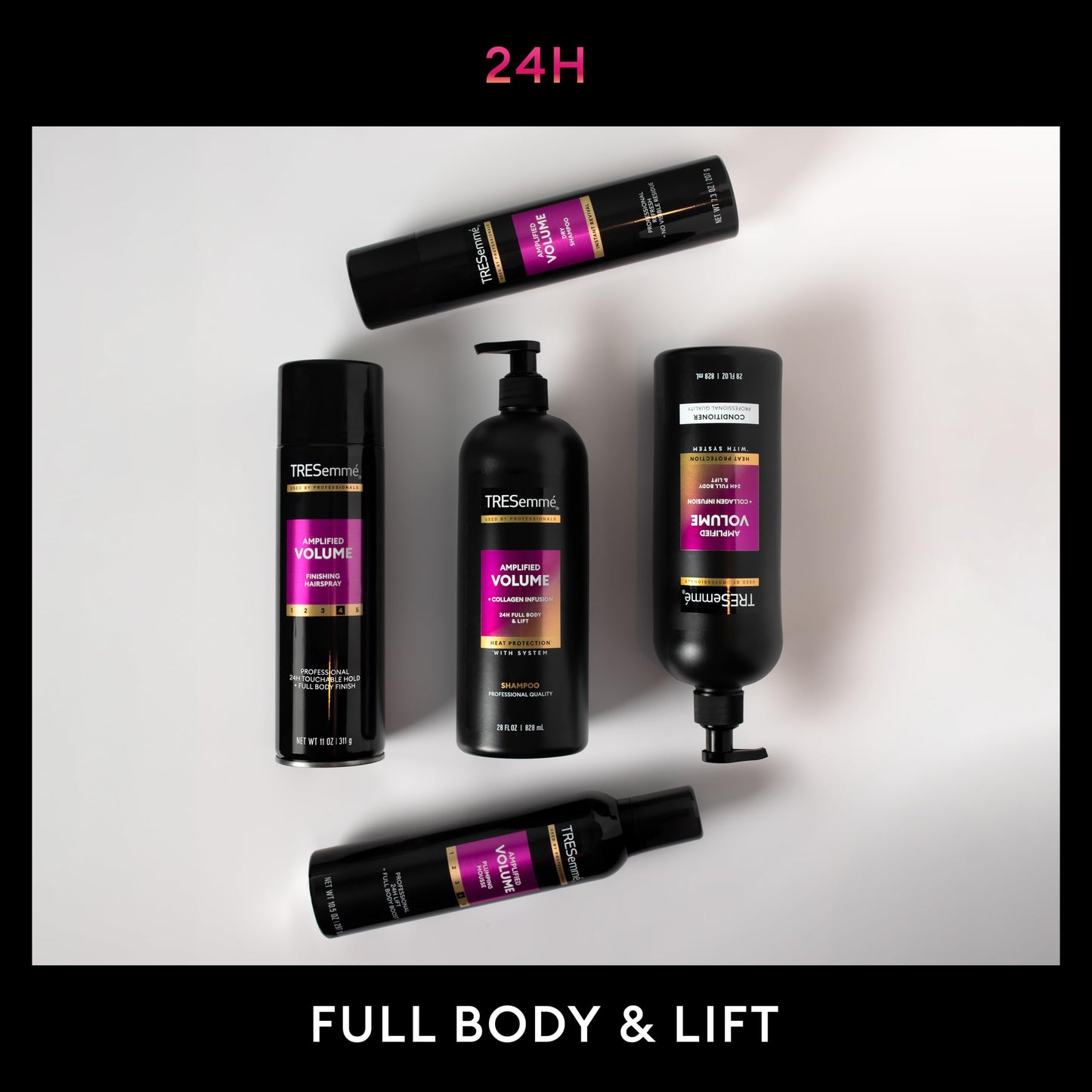 TRESemmé Plumping Mousse Total Volume for 24H Lift and Body with Pro Lock Technology 10.5 oz
