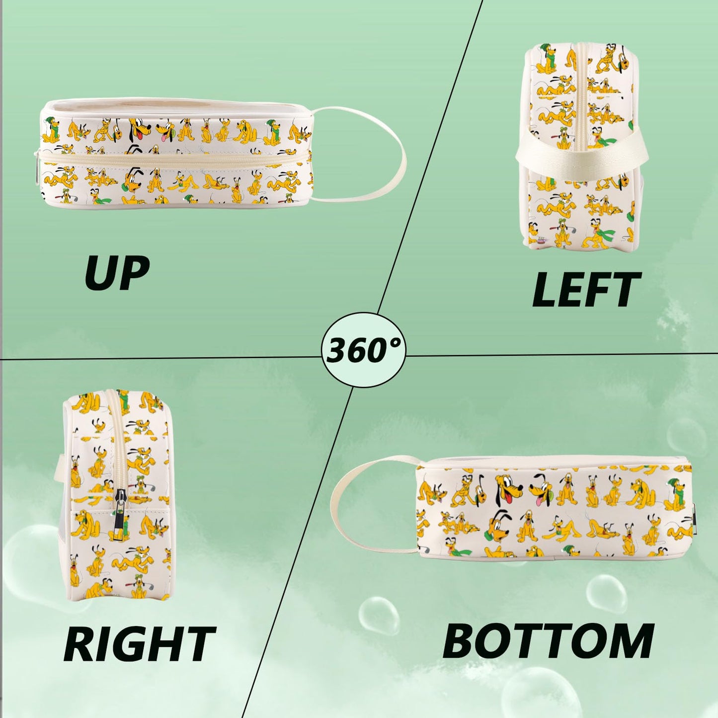 WZMPA Funny Dog Cosmetic Bag Dog Lover Gifts Let The Magic Bloom Makeup Zipper Pouch Bag Cartoon Movie Merchandise (Plu Bloom 2Full-TB)