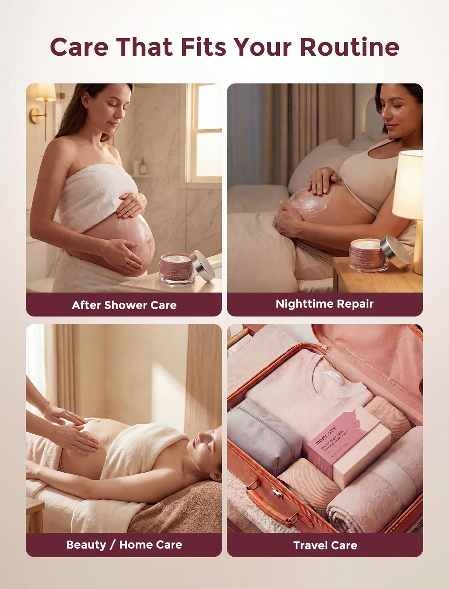Momcozy Oil Capsule Cream for Stretch Marks, Sample Duo, EWG Verified, Clinically Tested, Non-Greasy, Safe for Pregnancy & Sensitive Skin, 0.36 oz (2 x 5g Sachets)