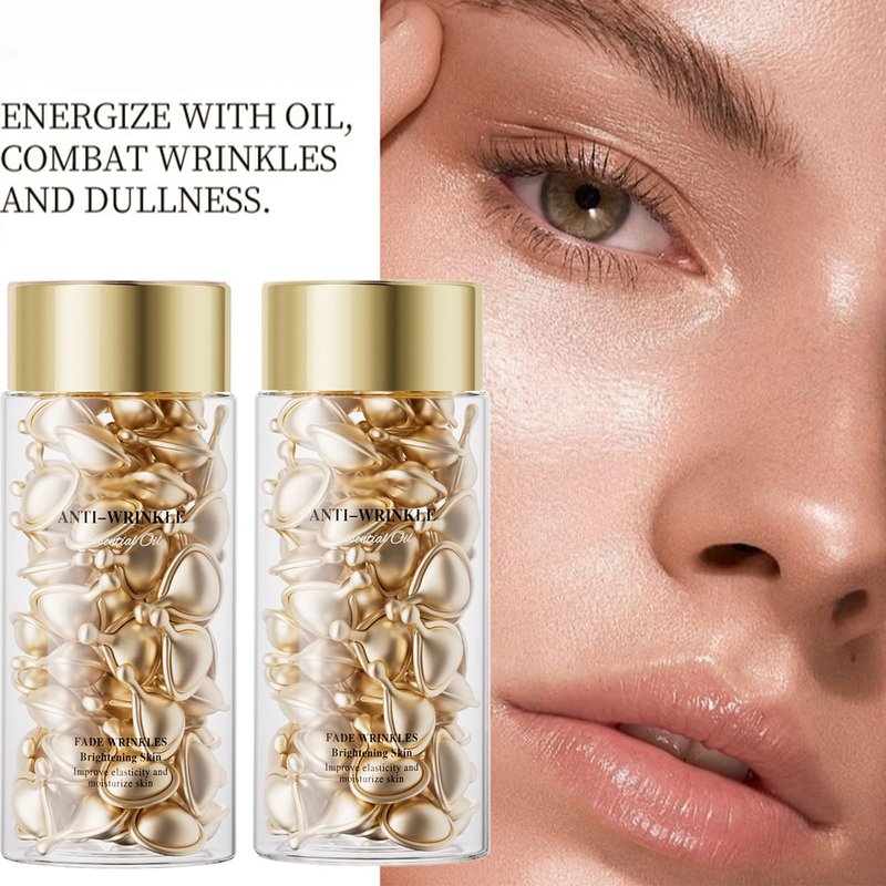 Retinol Capsules Serum for Face, Nourishing Anti Aging Retinol Serum for Women with Sodium Hyaluronate, Anti Wrinkle Face Capsule Serums for Women Anti Aging Skin Glowing and Radient, 90 count