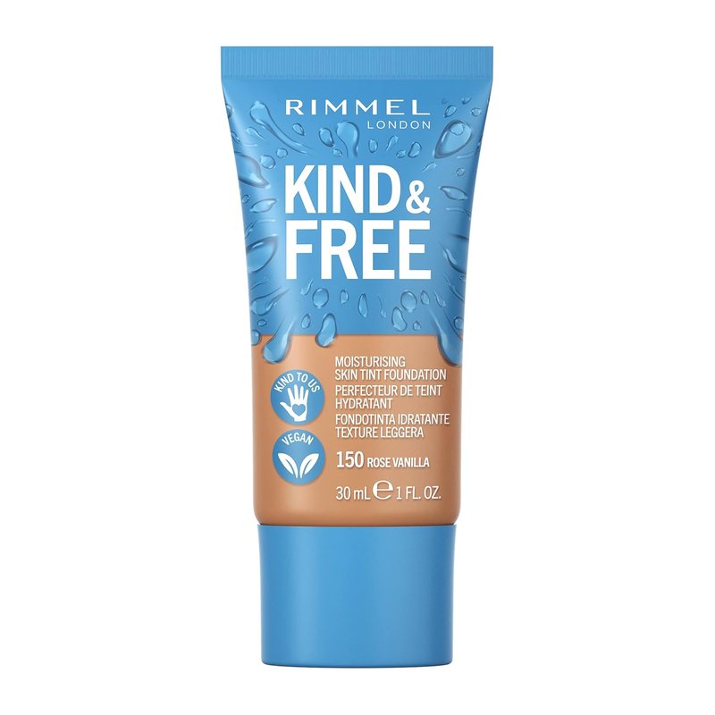 Rimmel Moisturising Skin Tint - Lightweight Hydrating Foundation | Natural Finish, 30ml