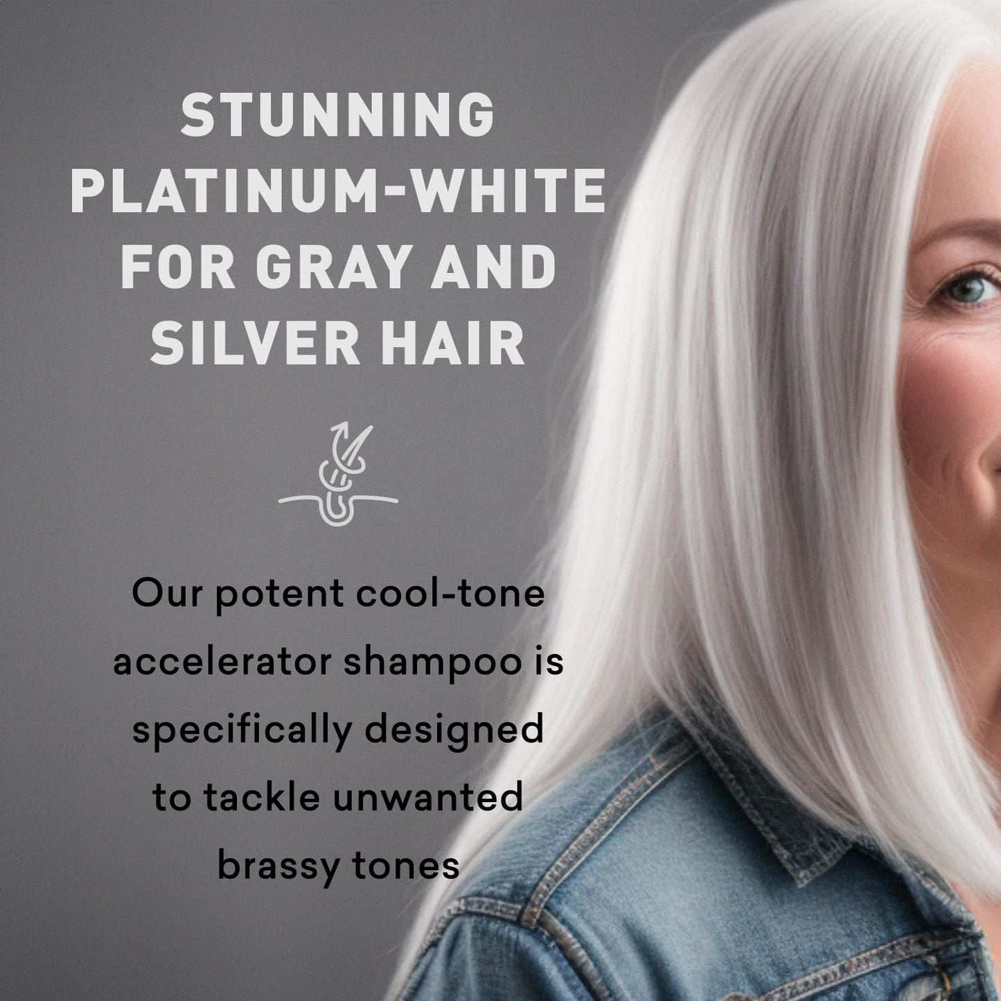 Purple Toning Shampoo for Blonde, Gray & Bleached Hair - Eliminate Brassiness, Boost Shine | 8 oz, Sulfate-Free, Paraben-Free