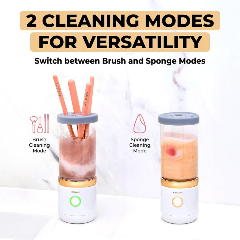 Electric Makeup Brush Cleaner Machine - Automatic Rechargeable Deep Cleaning Tool for Brushes & Sponges | Efficient & Easy to Use
